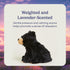 warmies Microwavable & Weighted Stuffed Animals, Black Bear - Heated Stuffed Animal Plushie for Warmth & Comfort - Cute