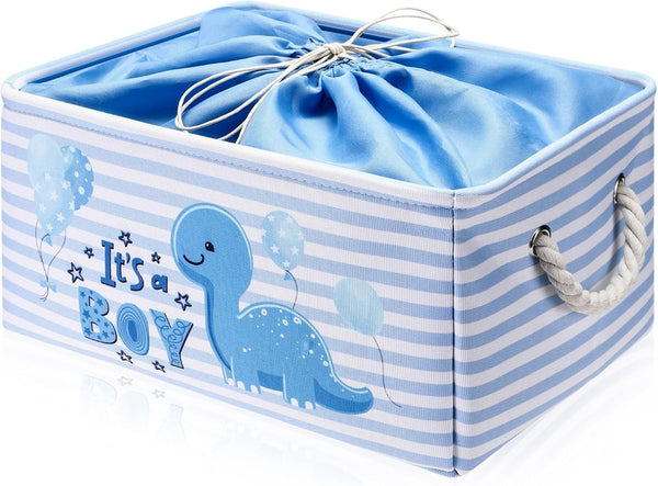 Tiangrid Nursery Storage Dinosaur Baby Storage Basket for Baby Shower Dinosaur Basket with