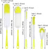 KELINFONG 5 Pack 16 Inch Bottle Brushes, Long Handle Bottle Cleaning Brush,Straw Brush,Flexible Water Bottle Cleaner