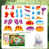 HUZU 3-5, 5-8, Dinosaur Building Blocks, Wooden Dino Snap Blocks, Snap Dinosaur Toys for Kids Fine Motor Skills STEM