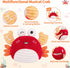 0-6 100+ 1 2 3 nicknack Baby Toys Months Crawling Dancing Bouncing Musical Learning Plush Crab,Interactive Songs Toy