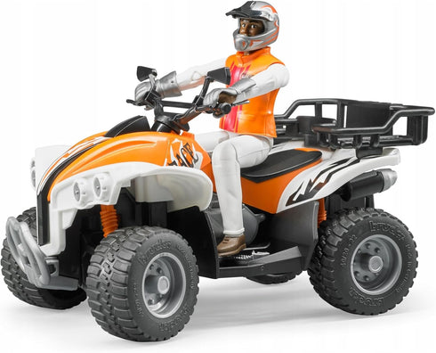 Bruder Quad with Driver - Realistic Toy Vehicle (Colors Vary)