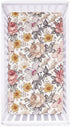 HNHUAMING Floral Crib Sheet,Baby Blanket,Changing Pad Covers