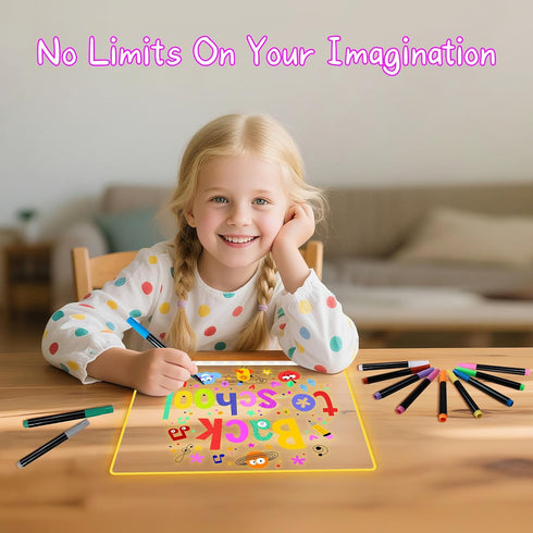 Signsxcel12-Color Liquid Markers for Led Note Board, Compatible with Light Up Drawing Board, Windows, Blackboard