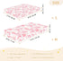 miaozhen 1 Pack 52x28 Cotton Baby Crib Sheets Soft Breathable Bear White and Peach Playard Mattress Sheets for Nursery