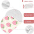 decor gift 4 Pack 22x11in Cotton Baby Burp Cloths Soft and Absorbent? Cute Cartoon Strawberry Flower Feed Cloth