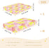 miaozhen 1 Pack 52x28 Cotton Crib Sheets for Baby Boys Girls Soft James Style Tie-dye Pink Yellow Unisex Child Crib