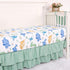 4-Piece Set Set TANOFAR Crib Bedding for Baby Boys, Blue Dinosaur Nursery Bedding Includes Comforter, Fitted Crib