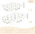 miaozhen 1 Pack 52x28 Cotton Baby Crib Sheets Soft Breathable Funny Ocean Bee White Children Crib Sheet for Nursery