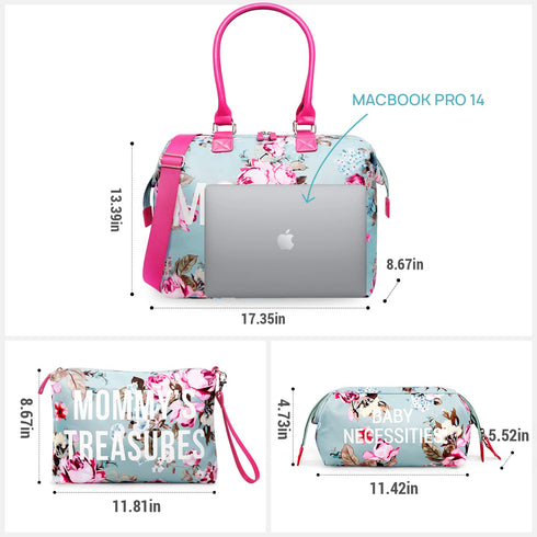 Mommy Mommy LitBear Bag for Hospital, Hospital Tote for Labor and Delivery, Large Capacity Waterproof Organizer