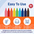 Set 144 (2-7/8"L 9/16" Chubby Crayons for Kids of Rainbow Crayons Classroom Supplies x Dia)