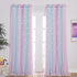 NICETOWN Baby Room Decor, White Gauze & Blackout Drapes Assembled, Star Cut