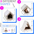 Neliblu Bird Houses to Paint for Kids - 12 Pc Wooden Plywood Set, Durable Material, Educational Fun, Child-Safe Crafts
