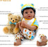 Aori Reborn Baby Dolls - Black - 18 inch Biracial Lifelike Baby Doll Boy with 7-Piece Gift Set