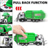 3+ Garbage Truck Toys for Kids, Metal Diecast Toy Car, Pull Back Toy Car with Lights and Sounds,Recycling Truck Toy