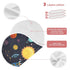 Set 1, 11 x22 Inch Kigai Carton Space Spaceships Muslin Baby Burp Cloths, Large Absorbent Cotton Muslin Burp Cloths