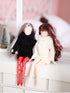 Sotiff 10 Pairs Doll Lace Stockings Handmade Long Sock Female Doll Socks Legging Casual Accessories for DIY Baby Doll Clothes Toy (Cute Style)