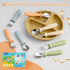 8 Pieces Toddler Utensils Set, Kids Silverware with Silicone Handle, Safe 18/8 Stainless Steel