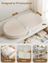 Sprouterie 31.5 15.7 Wipeable Baby Changing Pad: Changing Pad Babies for Dresser Waterproof * with Removable Safety