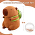 WAKSUN Backpack, Capybara Plush with Turtle Cute Capybara Stuffed Animal Plush Toy Birthday Decorations for Girls