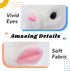 Hopearl Hopping Rabbit with LED Ears Interactive Electronic Pet Plush Bunny Toy with Sounds and Movements, Light up