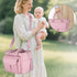LUXJA Large Wearable Breast Pump Bag with a Waterproof Mat for Wearable Breastfeeding Pump, Carrying Tote Bag
