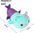 Onsoyours Cute Kitten Mermaid Plush Toy, Soft Kitty Stuffed Animal Pillow for Kids, Blue Cat Mermaid, 12"