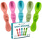 Soft Silicone Baby Spoons, Self-Feeding for 6-12 Months, Ergonomic Training Spoons, BPA Free