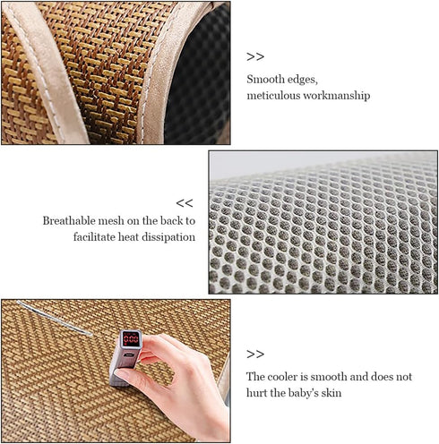 Universal Baby Stroller Cool Seat Liner, Comfortable Air Flow Moisture Wicking Cushion Pad