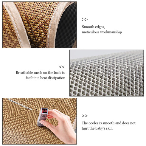 Universal Stroller Cool Seat Liner, Baby Pushchair Cooling Pad, Breathable Moisture Wicking Summer Seat Cooler Mat