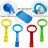 8PCS Baby Playpen Pull Up Rings in 4 Colors - Crib Assistant Rings for Infant Baby Toddler Walking