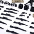Weapons Pack Military Accessories, WWII Soldier Model Toys, Compatible with Mini Figure Brick Toy for Boys Age 3+