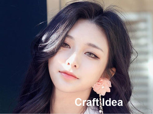 YYCRAFT Pack of 30 Chiffon Flower Hair Flower Headband, 1.5" Mix Color