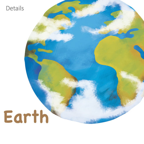 Decowall DS8-1307 Planets in The Space Kids Wall Decals, Peel and Stick Removable Stickers for Nursery