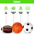 Bounce New Soft Sports Balls for Toddlers - Set of 3 Mini PVC Balls; Basketball, Football, Soccer - Outdoor Playground