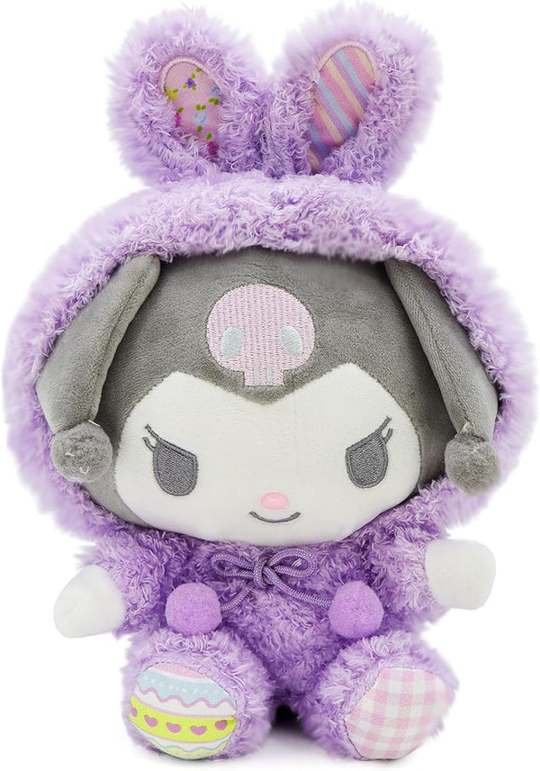 Kawaii Cartoon Bunny Plush, Cross-Dressing Series Rabbit Stuffed Soft Doll Toys, Birthday Gifts for Girls Kids (Purple)
