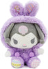 Kawaii Cartoon Bunny Plush, Cross-Dressing Series Rabbit Stuffed Soft Doll Toys, Birthday Gifts for Girls Kids (Purple)