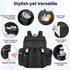 COOLREX Backpack 14L) Diaper Bag with Changing Pad, Pacifier Case & Stroller Straps (Black