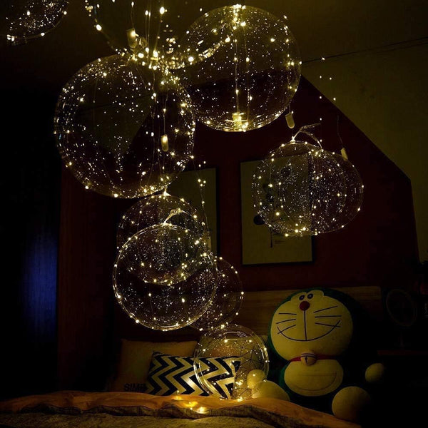 Party Led Balloons, 18 Packs Light Up Balloon Battery Included 3 Meters