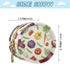 PYBUG Vegetables Round Pacifier Storage Case, Polyester & TPU Lined with Hook Buckle, Pacifier Container Box for Baby