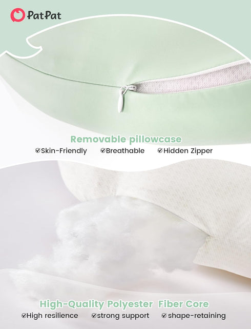 PATPAT Pregnancy Pillow for Sleeping, Maternity Pillow with Removable Cooling Cover, Support for Back, Belly and Hips