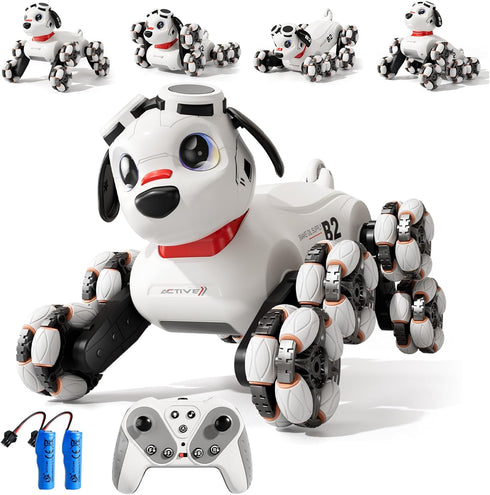 BLF FUN Remote Control Robot Dog Toys 6-8, 8WD Gesture Sensing Rc