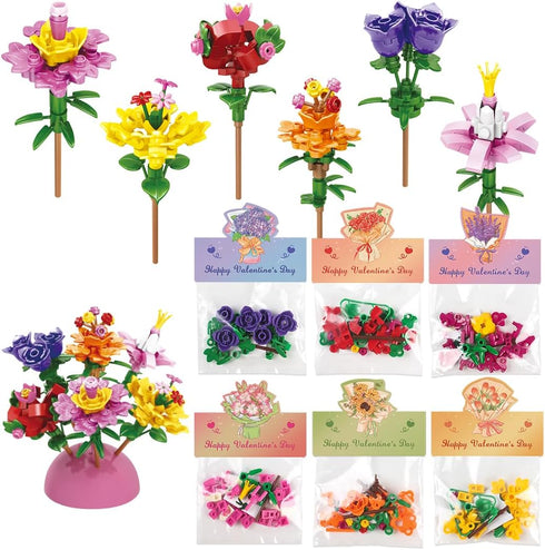 Deerher Valentines Day Gifts for Kids - 24 Pack Prepacked Valentine's Day Cards