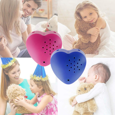 Inventiv 2 Pack, 30 Second Voice Sound Recorder Module for Plush Toy, Record Custom Messages (Pink/Blue)