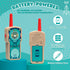 Letoiz 2 Pack 3-12 1000FT 2 Robot Walkie Talkie for Kids, Wooden Handheld Walkie-Talkie for Boys and Girls Ages Hiking
