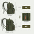 Bag,29L-45L Backpack 2 Large Diaper Expandable Diaper Bag for Kids/Twins Baby Stuff, with Removable Cross Body Bottle