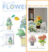Jollcnoia Rose Flower Potted Bonsai Building Toys Blocks Particle Flower Botanical Mini