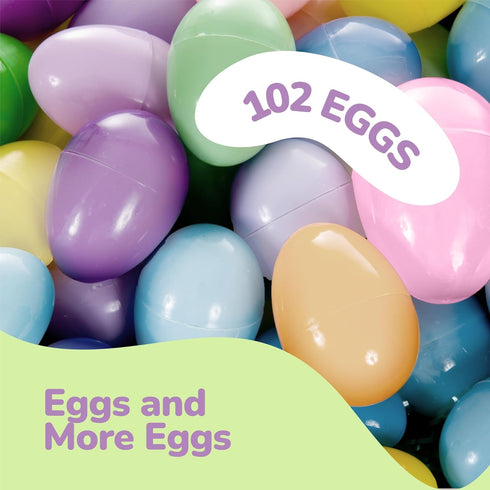 Set 102 144 ArtCreativity Glow in the Dark Easter Eggs - Eggs and Glowsticks - Multiple Colors for a Glowing Spectacle