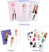 Sticker Dress Up Activity Book for Kids, Learn Fashion Design with Stickers and Guides, Gift for Girls