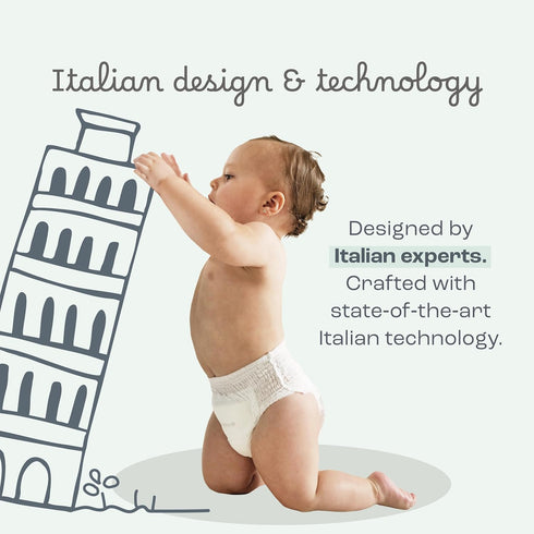 3 (1728 lbs), 40 12 The Responsive Diaper Size Ct Italian Premium Design, Soft, Unscented & Hypoallergenic, Hrs Leak